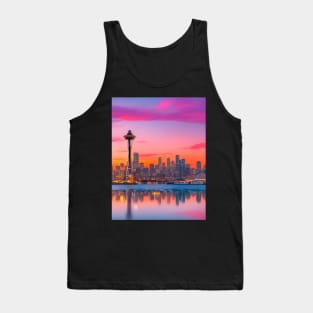 Seattle Sunset Skyline Tank Top